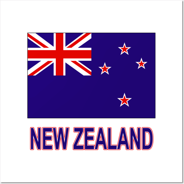 The Pride of New Zealand - National Flag Design Wall Art by Naves